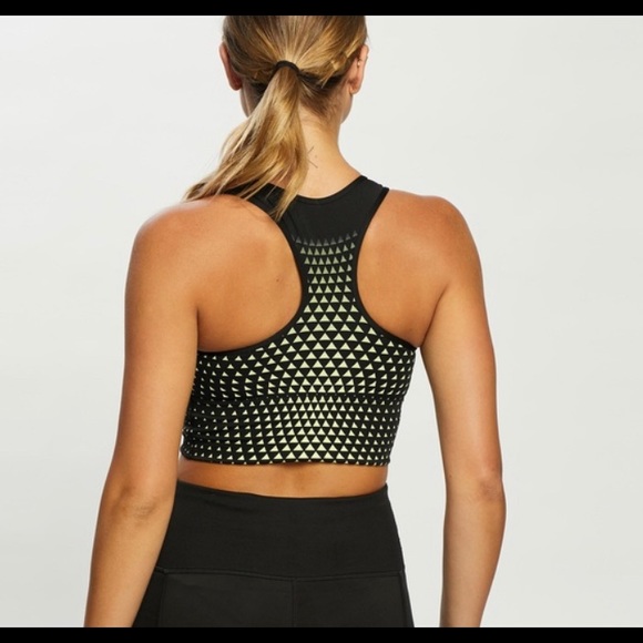 Puma long line bra crop fluro/ black XS - Picture 3 of 6